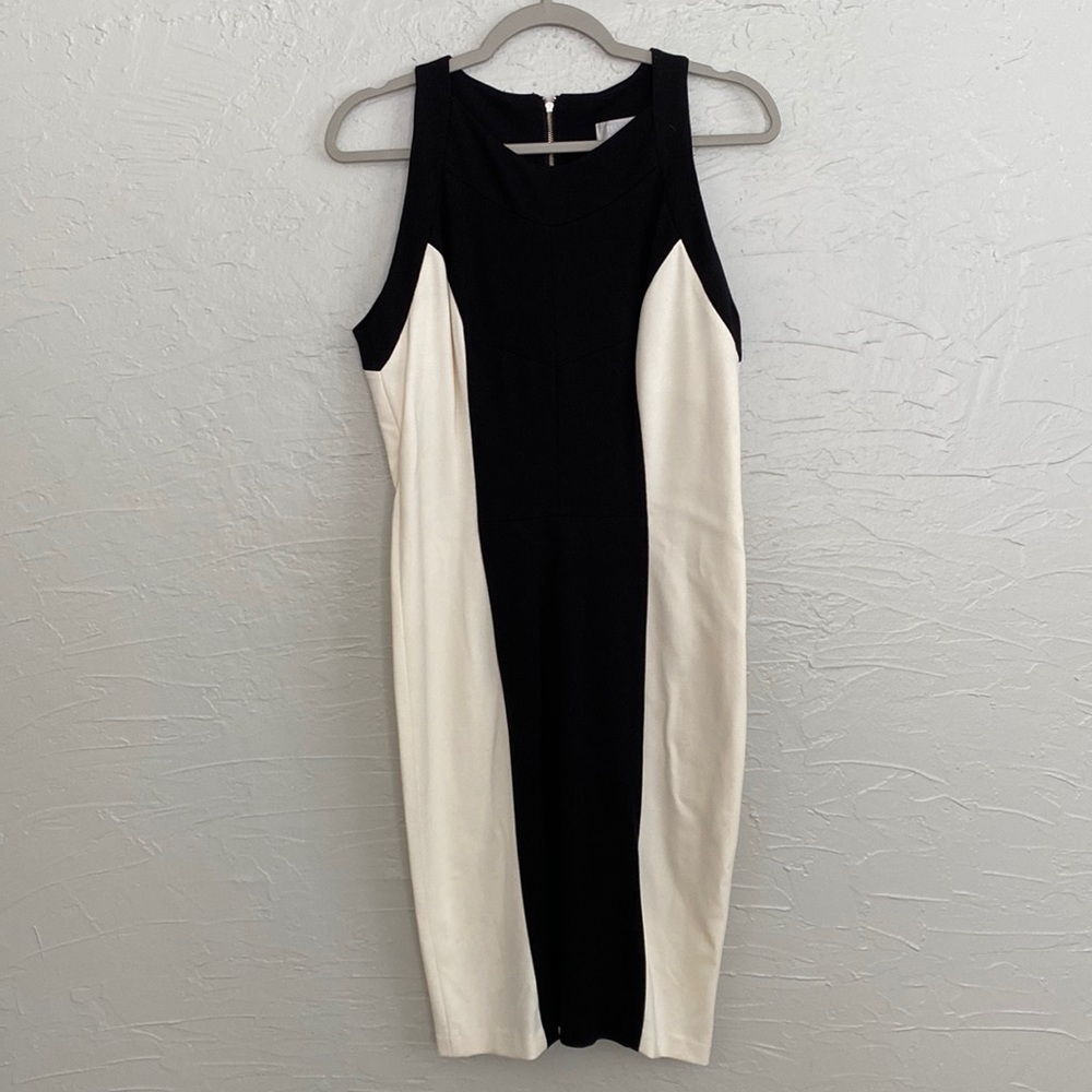 Badgley Mischka black& white dress, size 10